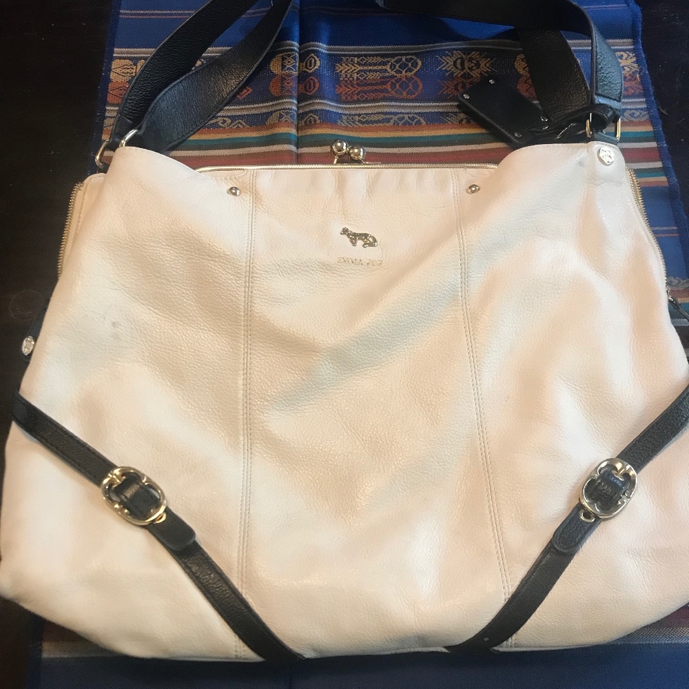 Emma Fox two tone shoulder bag
